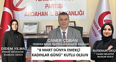 YRP İl Başkanı Caner Çoban, “Geleceğimizi kadınlarımızla birlikte inşa edeceğiz”