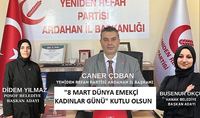 YRP İl Başkanı Caner Çoban, “Geleceğimizi kadınlarımızla birlikte inşa edeceğiz”