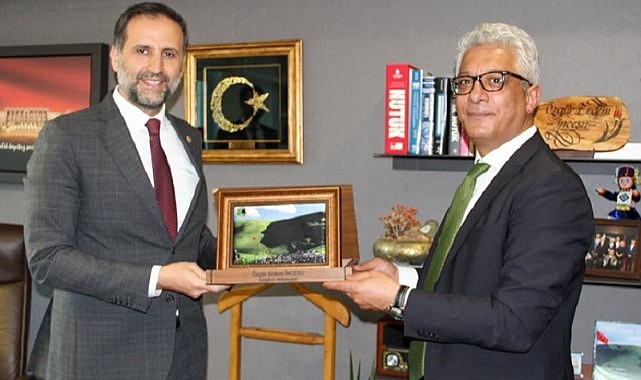Ardahan Baro başkanı Murat Yolçu, Vekil İncesu’yu ziyaret etti