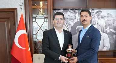 Damal Belediye başkanı Çamlıyurt, Orhan Çerkez’i ziyaret etti