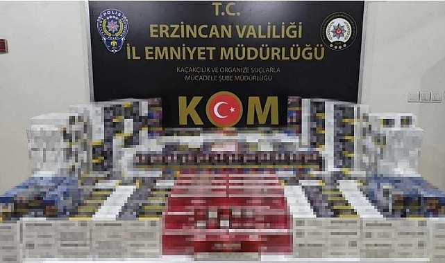 Depoda yapılan aramada 4570 paket kaçak sigara ele geçirildi