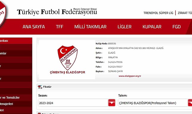 Elazığspor'un ismi değişti