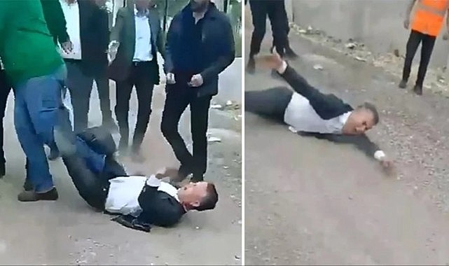Kimse ne olduğuna anlam veremedi: AK Parti Meclis Üyesi kendini yere atarak yuvarlanmaya başladı