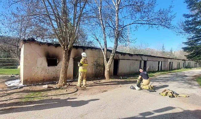 Tunceli'de korkutan yangın