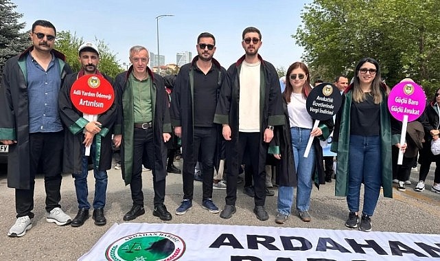 Ardahan Barosu, büyük savunma mitingine katıldı
