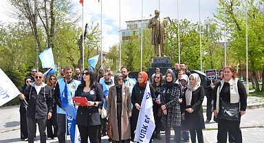 Ardahan’da öğretmenler şiddete hayır dedi