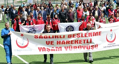 Ardahan sağlık için yürüdü