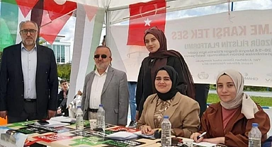 ARÜ’de Filistin çadırı kuruldu