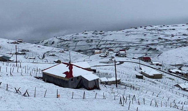 Doğu Karadeniz'de mayıs ayında kar sürprizi! Her yer beyaza büründü