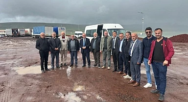 İl Genel Meclis Üyeleri TIR parkını denetledi