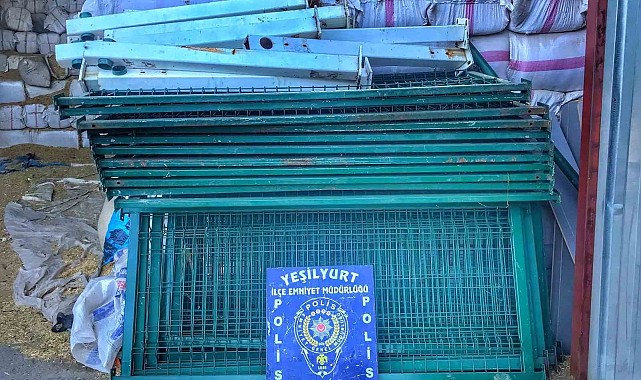 Kamu kurumundan demir çit çalan hırsızlar yakalandı