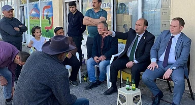 Kaymakam Övünç ve başkan Kurukaya ortakentlilerin sorunlarını dinledi