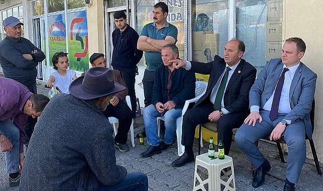 Kaymakam Övünç ve başkan Kurukaya ortakentlilerin sorunlarını dinledi