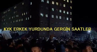 KYK erkek yurdunda gergin saatler