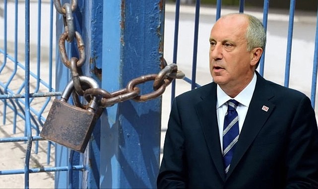 Muharrem İnce, genel merkez binasının kapısına kilit vurdu