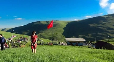 Atatürk silueti Karadağ sırtlarında belirdi