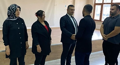Çetinkaya, personelin bayramını kutladı