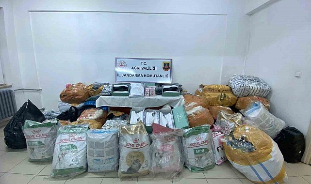Doğubayazıt'ta 638 bin TL değerinde gümrük kaçağı malzeme ele geçirildi