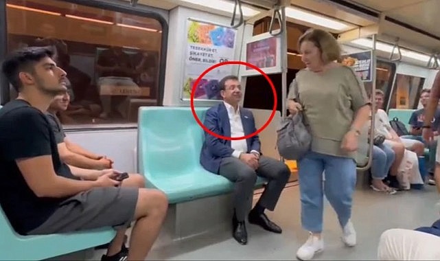 Metroya binen İmamoğlu'nun görüntülerine kimse anlam veremiyor
