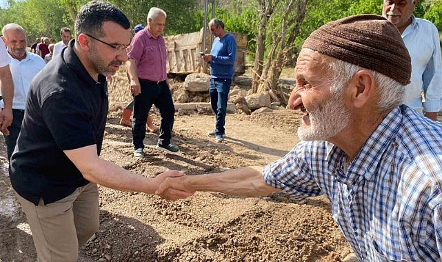 Milletvekili Çalkın, selden etkilenen Akdam köyünde