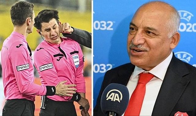 TFF Başkanı Mehmet Büyükekşi Halil Umut Meler'e sahip çıktı: Dövdüğümüz hakem ikinci maçına çıkacak
