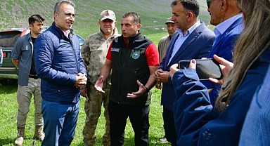 Vali Çiçek, Binbaşar köy yaylasındaki “Mera ıslahı” programına katıldı