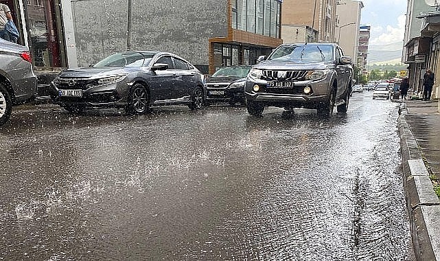 Ardahan güne yağmurla uyandı