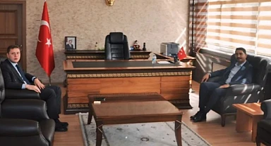 Başkan Çamliyurt, yeni atanan Kaymakam Meram'ı ziyaret etti