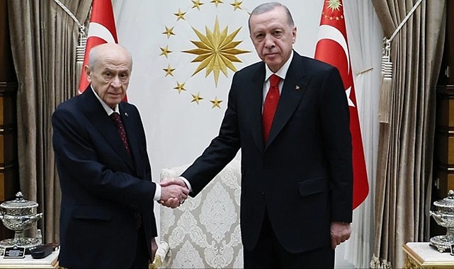 Cumhurbaşkanı Erdoğan Beştepe'de Bahçeli ile görüştü