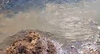 Dereyi şırat ile kirlettiler!