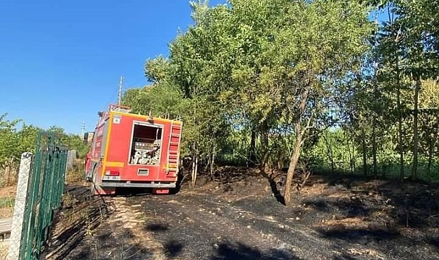 Elazığ'da örtü ve bahçe yangını
