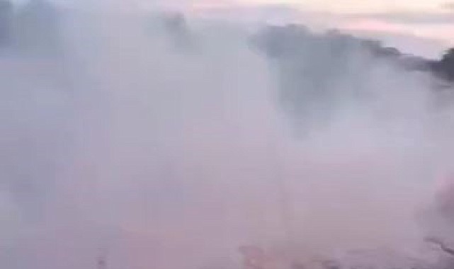 Elazığ&#039;da otluk alanda korkutan yangın