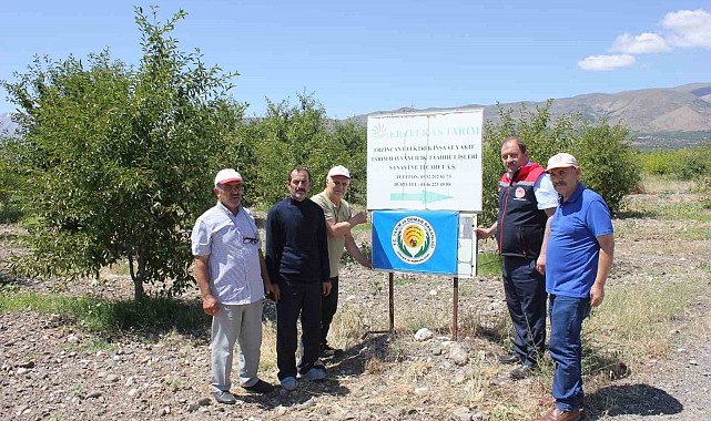 Erzincan'da bahçelere mavi bayrak
