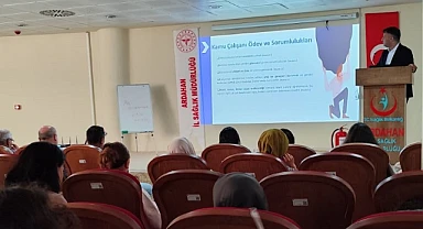 Sağlık personeline iş güvenliği semineri verildi
