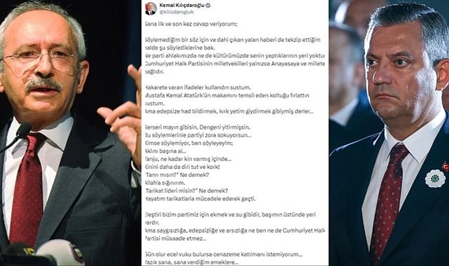 Satır arasındaki detay! Tanju Özcan'ı topa tutan Kılıçdaroğlu, Özgür Özel'i de boş geçmedi