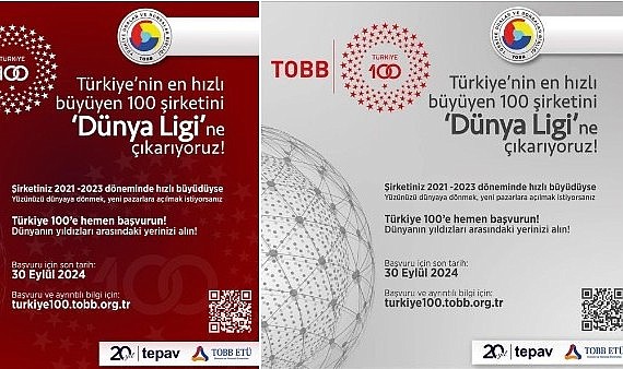 TOBB, en iyi 100 şirketi arıyor!