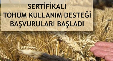 Tohum desteği için müracaatlar başladı