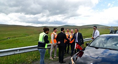 Vali Çiçek, Karayolları 18. Bölge Müdürlüğü çalışmalarını yerinde inceledi