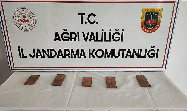 Ağrı'da 5 kilogram kaçak altın ele geçirildi