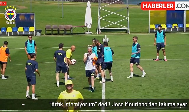 "Artık istemiyorum" dedi! Jose Mourinho'dan takıma ayar