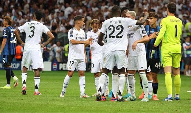 Atalanta'yı 2-0 mağlup eden Real Madrid, UEFA Süper Kupa şampiyonu oldu