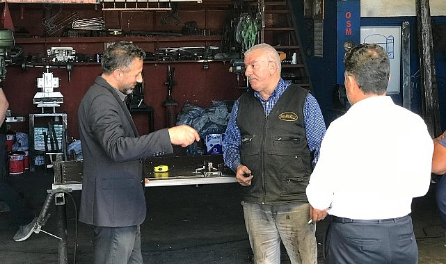 Başkan Yılmaz'dan Küçük Sanayi Sitesi esnafına sıcak ziyaret