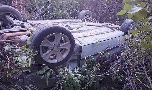 Elazığ'da otomobil uçuruma yuvarlandı: 4 yaralı