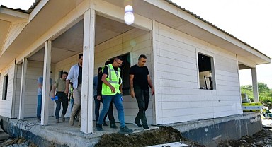 Göle’de yapımı devam eden deprem konutları 1 yıl içinde tamamlanacak