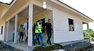 Göle’de yapımı devam eden deprem konutları 1 yıl içinde tamamlanacak