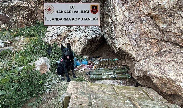 Hakkari'de 2 katlı sığınakta mühimmat ele geçirildi