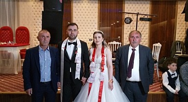 Kirman ve Sarıkaya ailelerinin mutlu günü