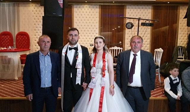 Kirman ve Sarıkaya ailelerinin mutlu günü