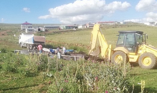 Küçük Sütlüce Köyü'nde çeşme projesi tamamlanmak üzere