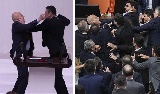 Meclis'teki yumruklu kavga dünya basınında: Kadın vekilin kanı kürsüye sıçradı